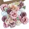 FACINOC Roses Artificial Flowers Pink Bouquet Combo Box Set Fake Flowers Bulk for DIY Bridal Wedding Shower Decorations Centerpieces for Table Fake Floral Arrangement for Party Home Decor Indoor
